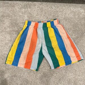 Vibrant Striped Kids Shorts